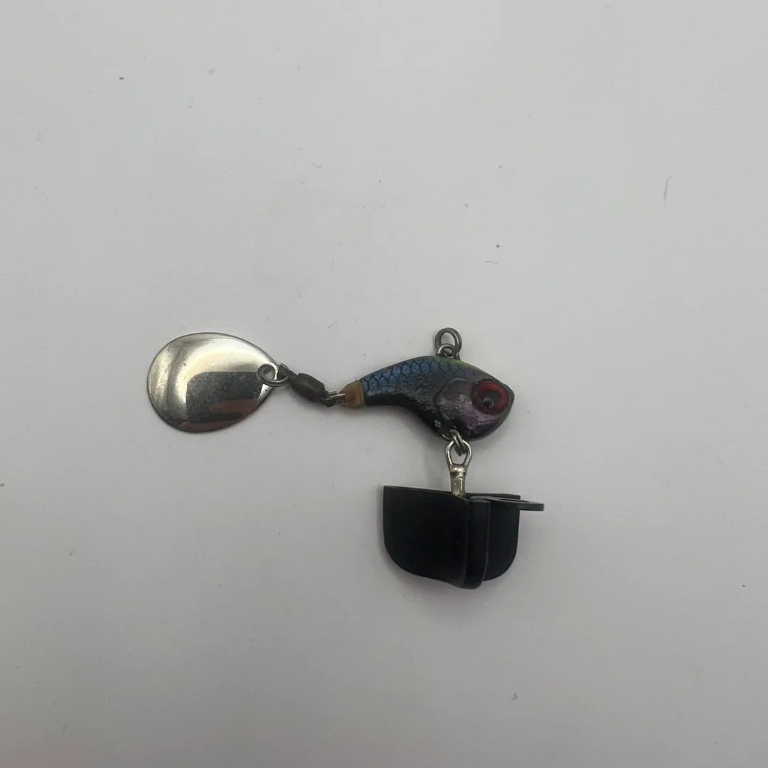 Tail-spinner niebieski z srebrnym skrzydełkiem 25mm 10g — zdjęcie 2