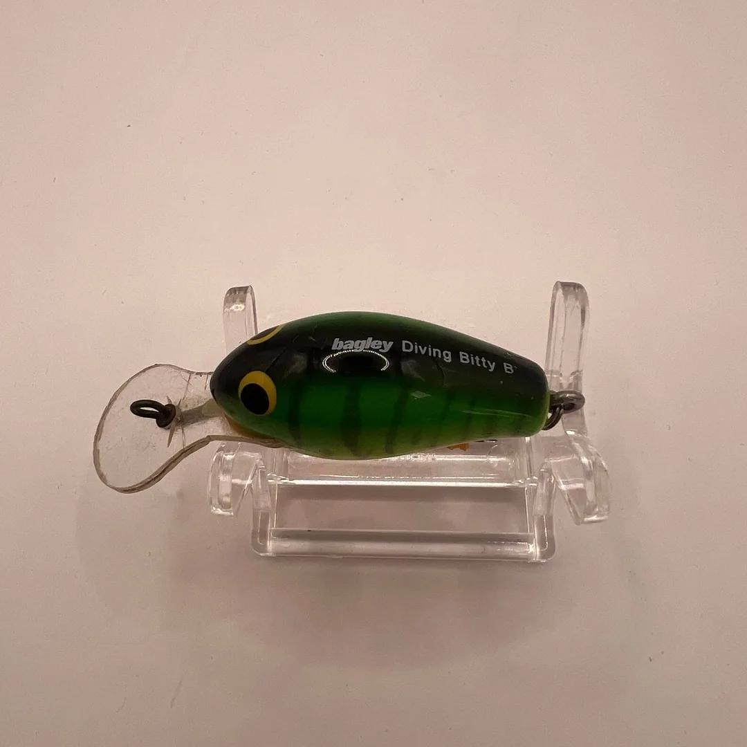 Bagley Diving Bitty B, zielony crankbait — zdjęcie 3