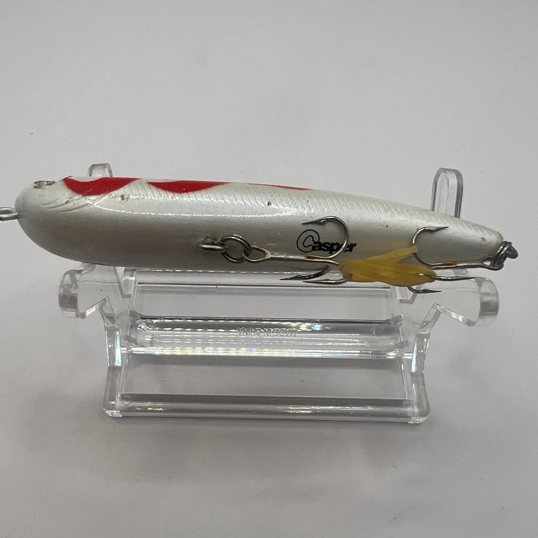 Wobler Casper, srebrny z czerwonymi akcentami, 80mm — zdjęcie 3