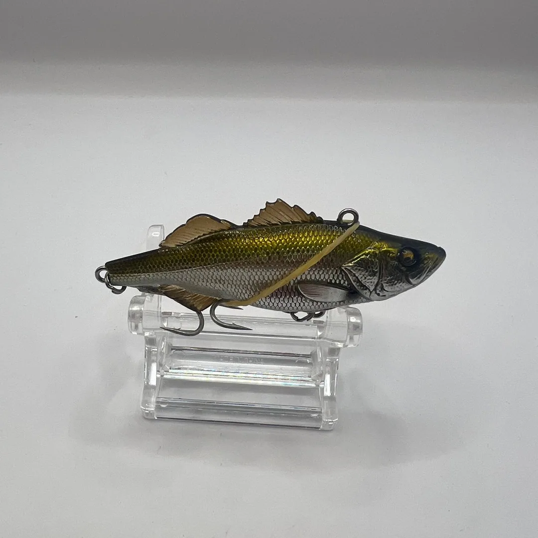 Wobler Shimano 丸鱸 Marusuzuki 70ES, zielony ze złotymi akcentami — zdjęcie 2