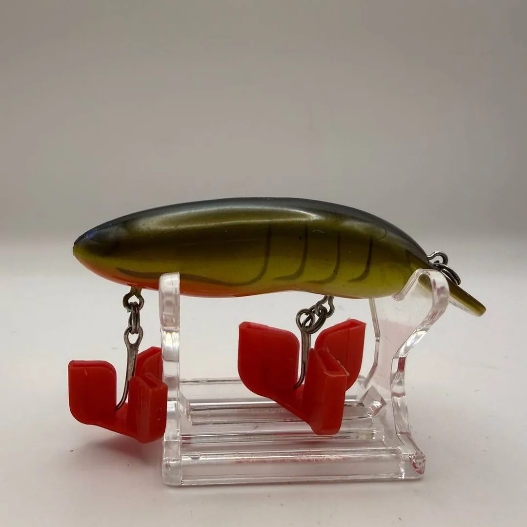 Wobler typu crankbait, zielono-czerwony, Woody Bell — zdjęcie 2