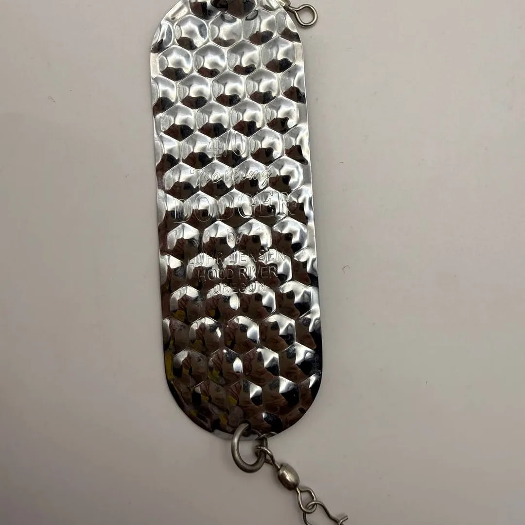 Srebrna błystka Jensen, długość 100 mm — zdjęcie 1