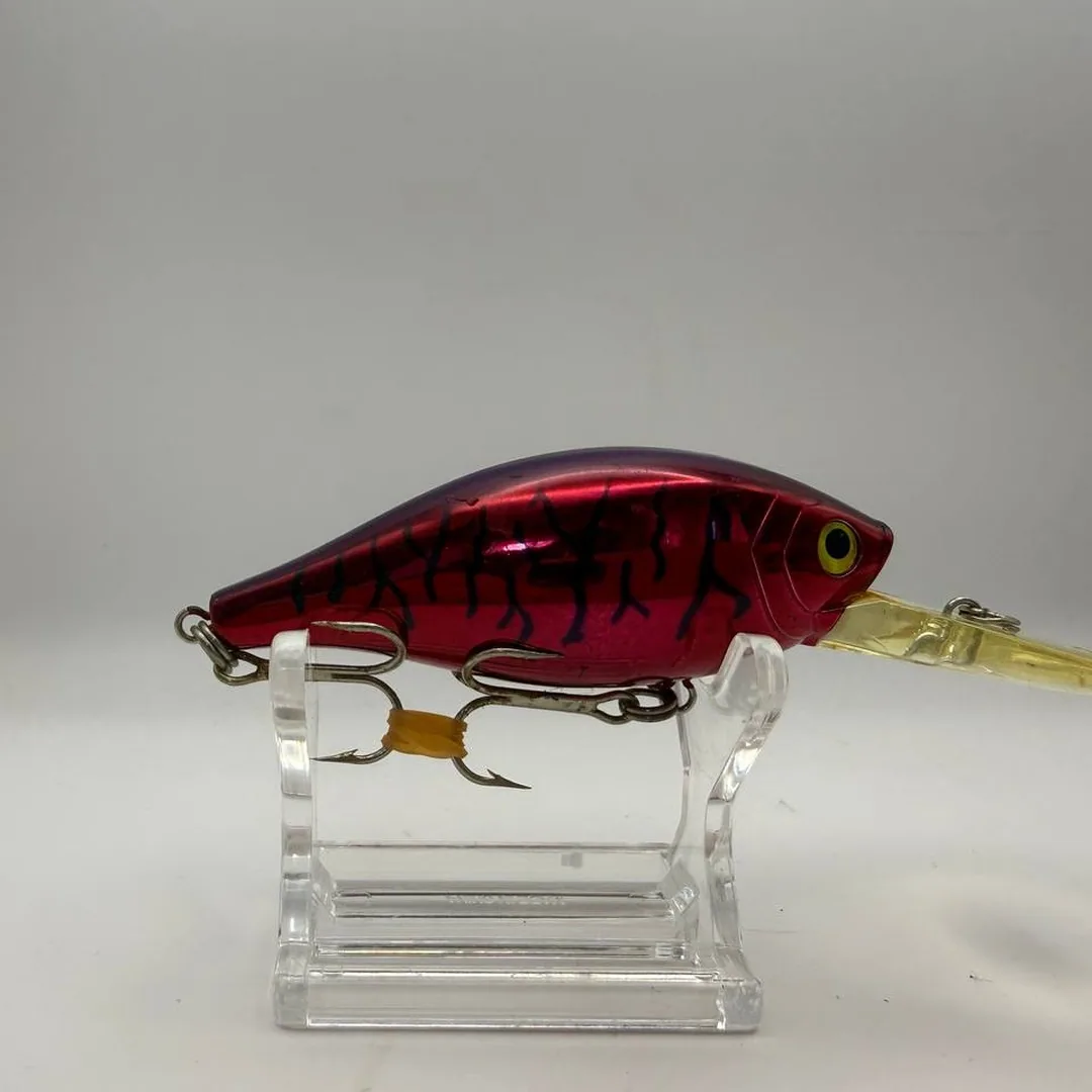 Wobler Shimano DS-65A, czerwony z czarnymi wzorami — zdjęcie 2