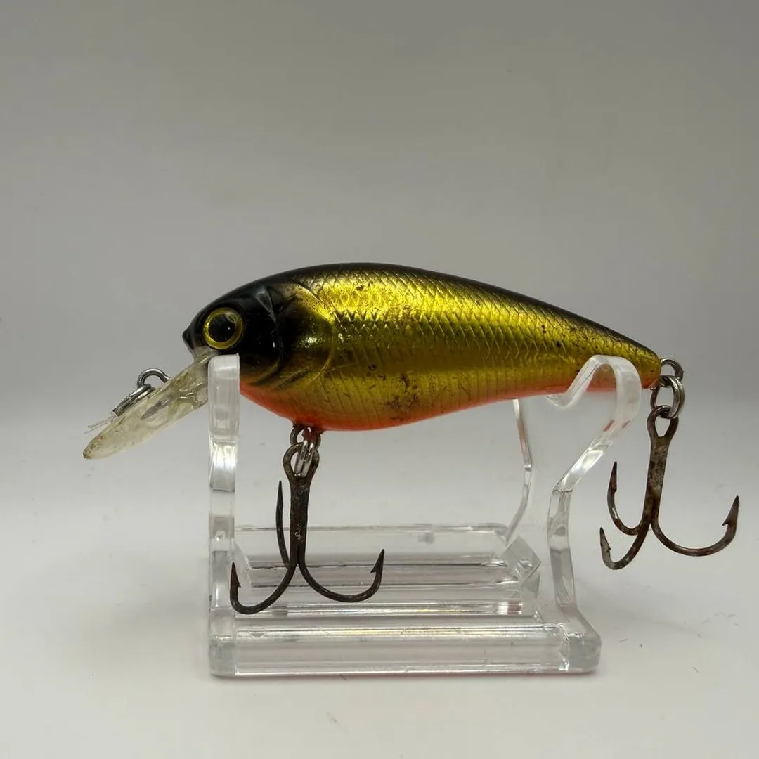 Crankbait czarny grzbiet, złote boki, pomarańczowy brzuch — zdjęcie 1