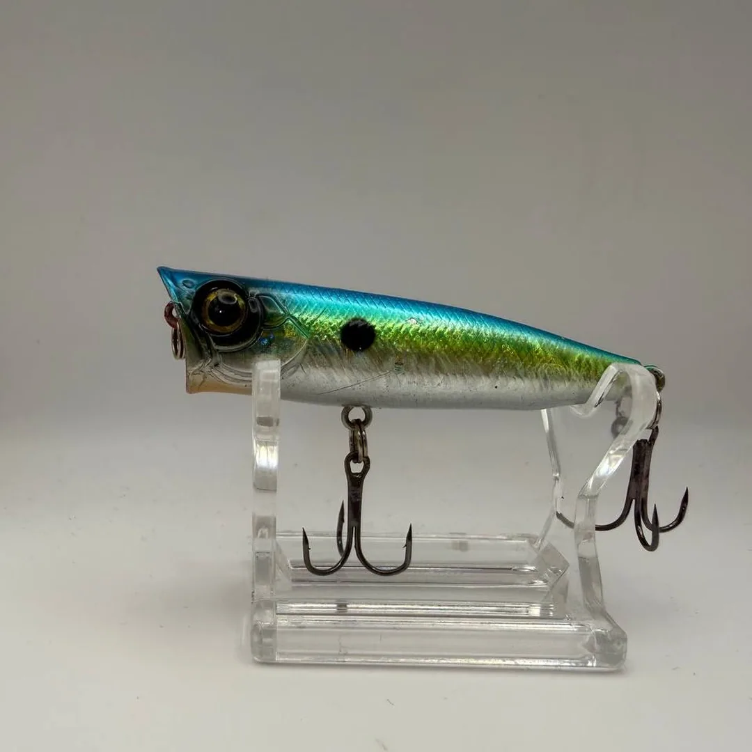 Wobler popper, niebieski grzbiet, srebrne boki, 60mm — zdjęcie 1
