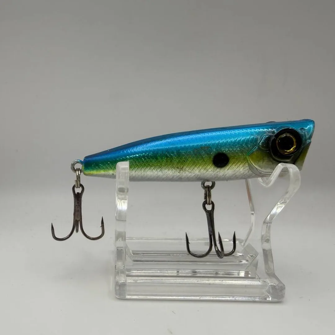 Wobler popper, niebieski grzbiet, srebrne boki, 60mm — zdjęcie 2