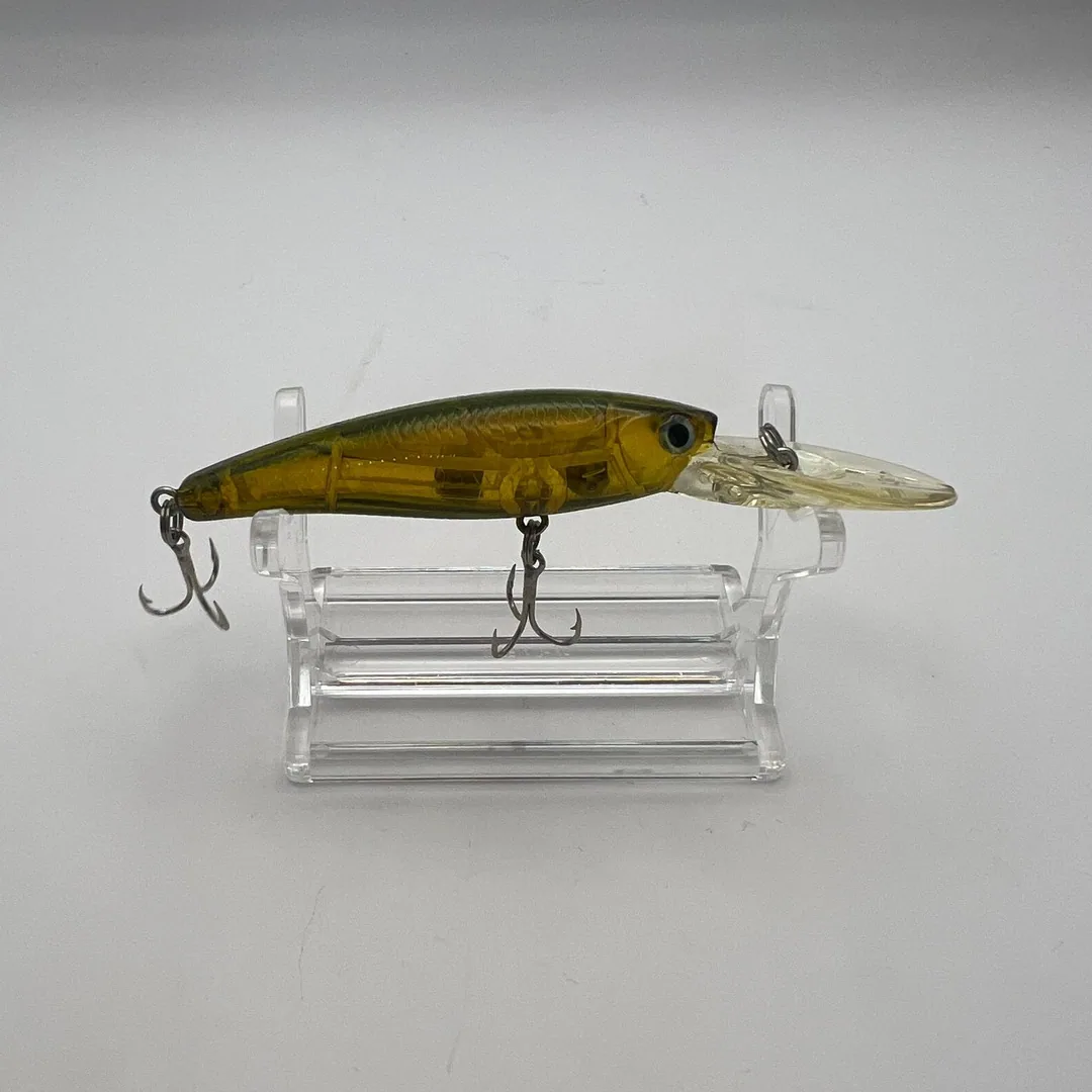 Wobler typu minnow, zielony grzbiet, złote boki — zdjęcie 2