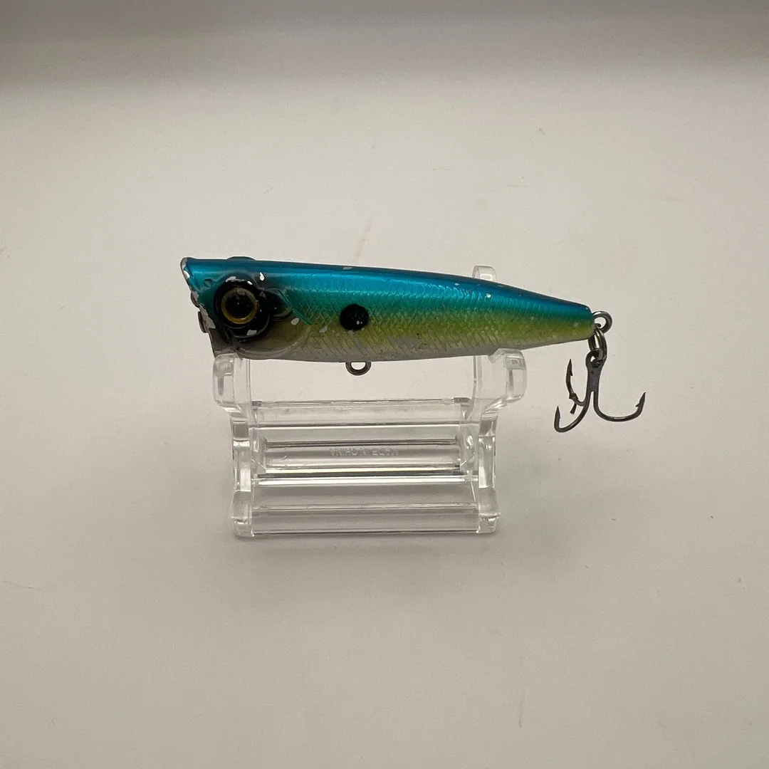 Wobler popper, niebieski grzbiet, srebrne boki, 60mm — zdjęcie 1