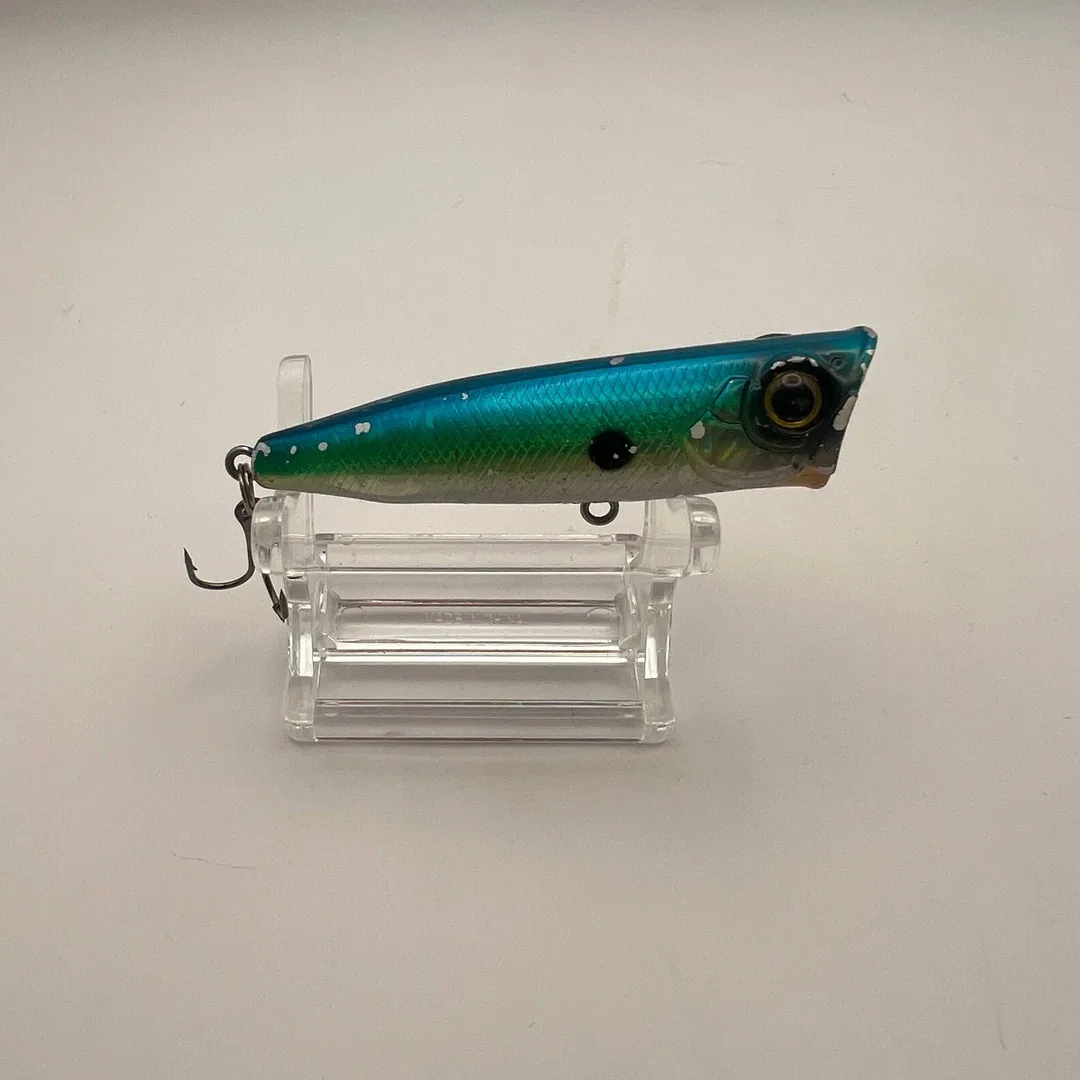 Wobler popper, niebieski grzbiet, srebrne boki, 60mm — zdjęcie 2