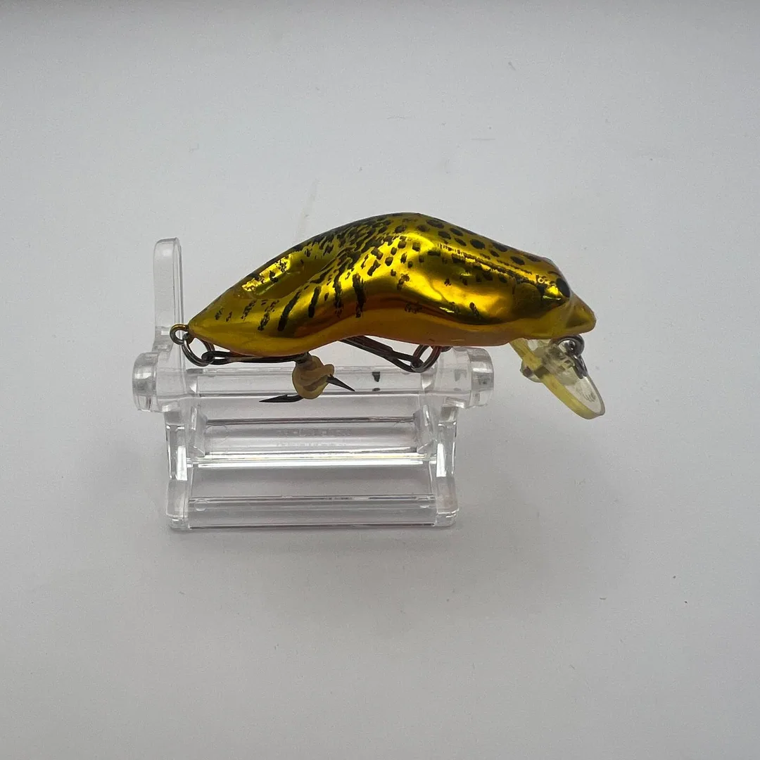Wobler crank pływający, złoty z czarnymi plamkami, 55mm, 8g — zdjęcie 2