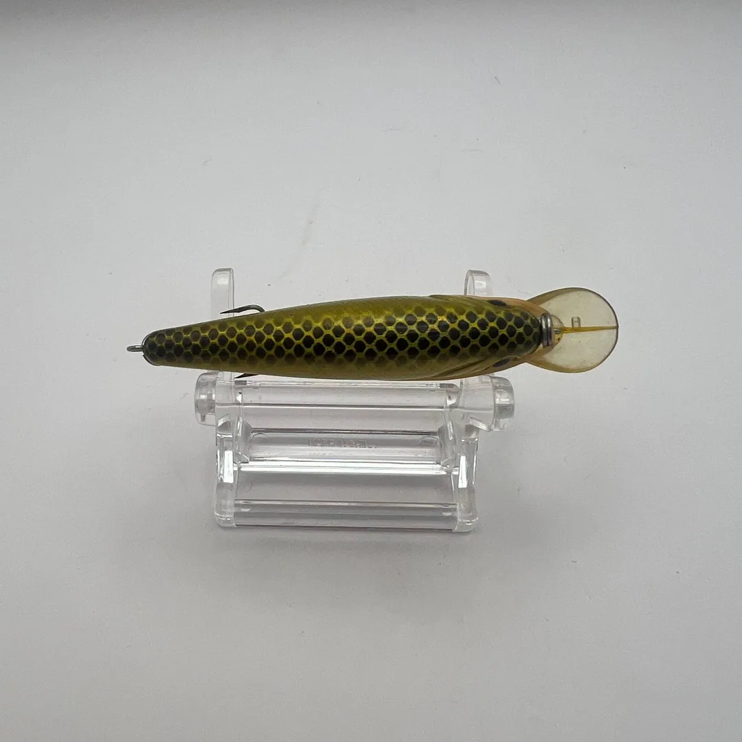 Wobler minnow, zielony grzbiet, złote boki — zdjęcie 3