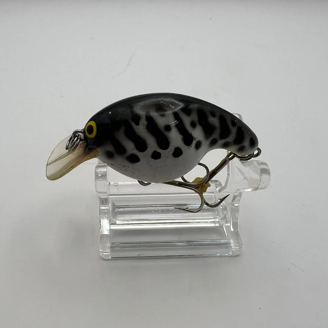 Wobler crank czarny z białymi plamami, 50mm, 10g — zdjęcie 1