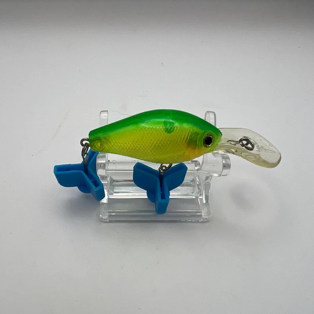 Wobler crank, zielono-żółty, 50 mm, 10 g — zdjęcie 2