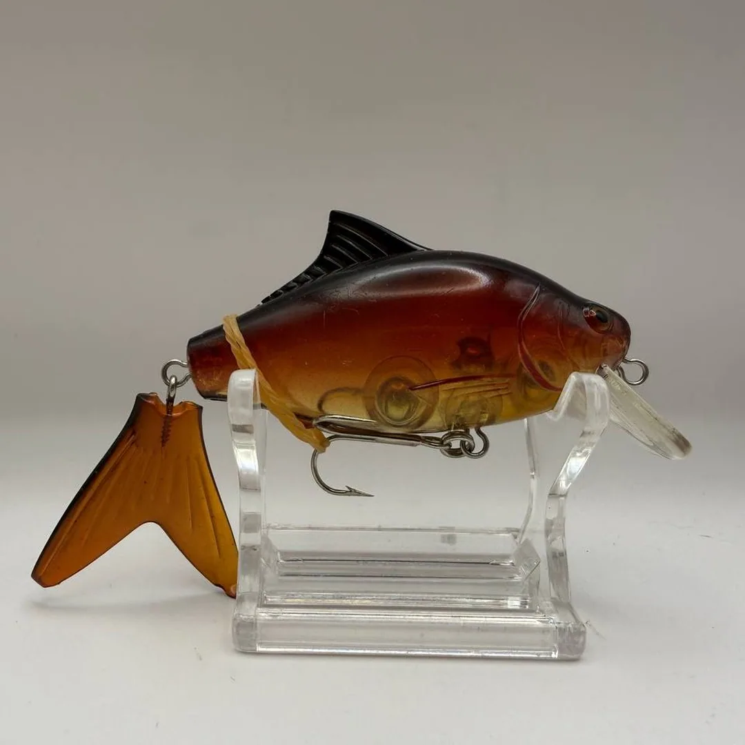 Wobler crank, brązowy grzbiet, pomarańczowe boki, 60mm, 12g — zdjęcie 2