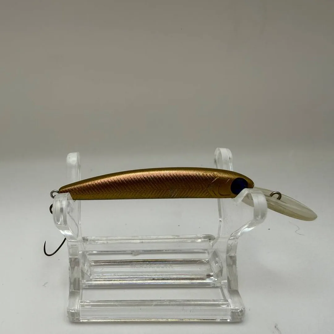 Wobler minnow miedziany 50mm z niebieskimi oczami — zdjęcie 2