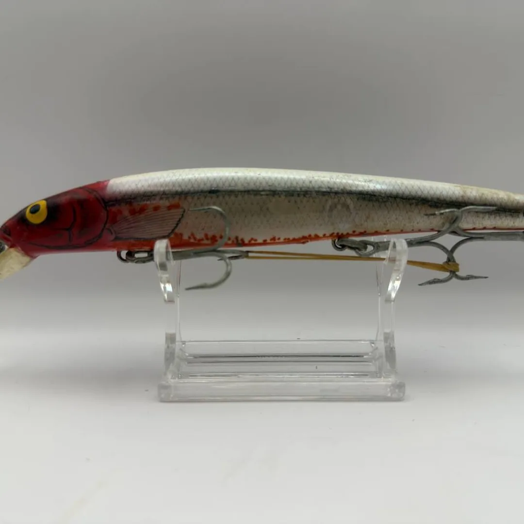 Wobler minnow biały z czerwonym łbem — zdjęcie 1