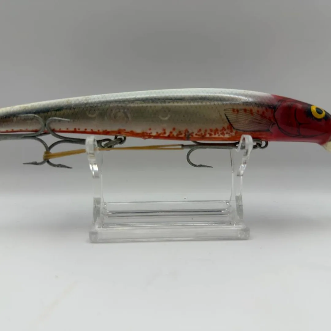 Wobler minnow biały z czerwonym łbem — zdjęcie 2