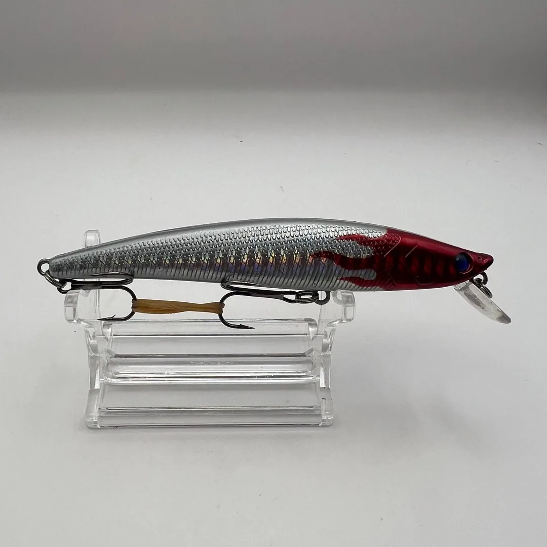 Wobler minnow srebrny z czerwonym przodem — zdjęcie 2