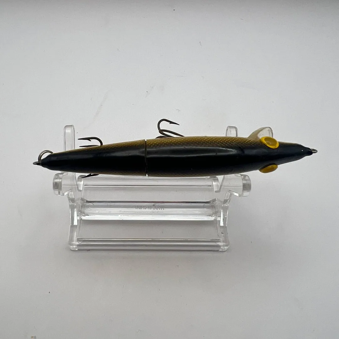 Wobler minnow, czarny grzbiet, złote boki — zdjęcie 4