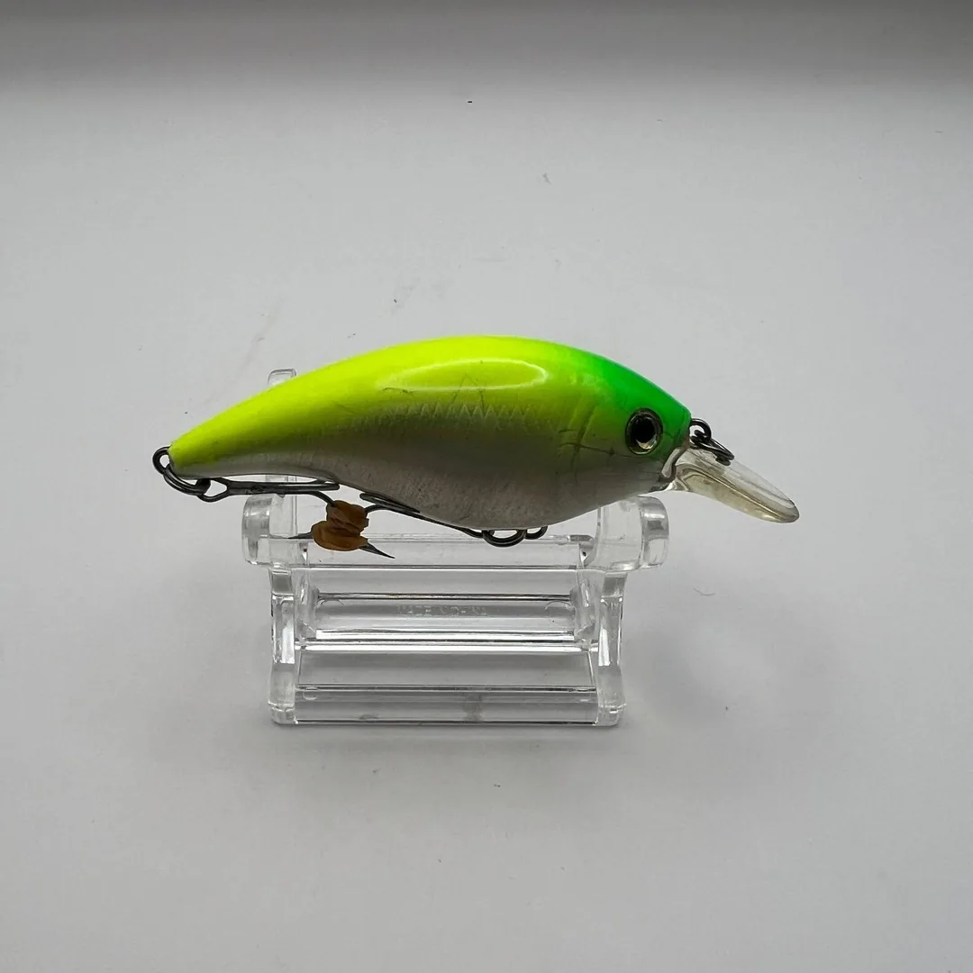 Wobler crank, zielony grzbiet, żółte boki — zdjęcie 2