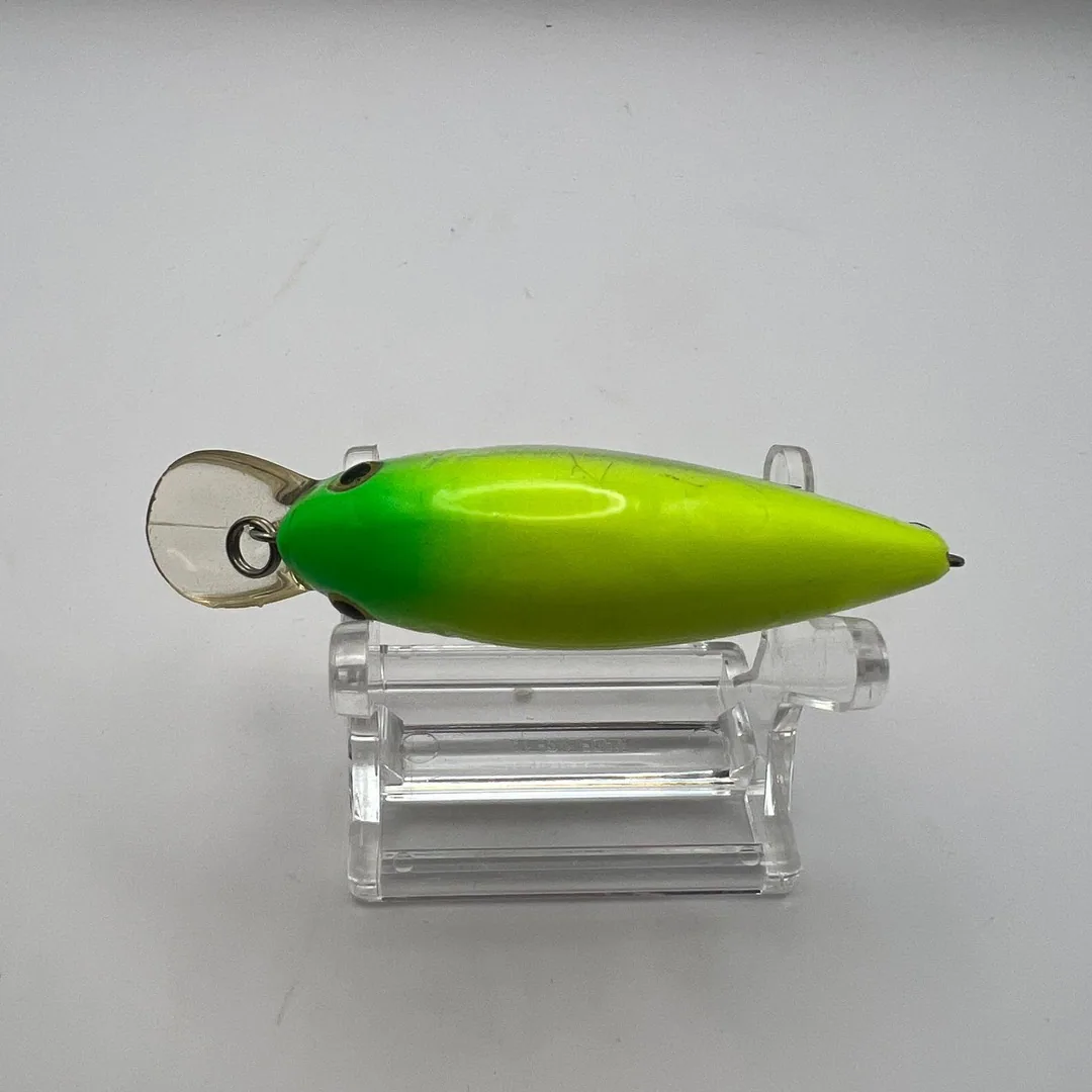 Wobler crank, zielony grzbiet, żółte boki — zdjęcie 3