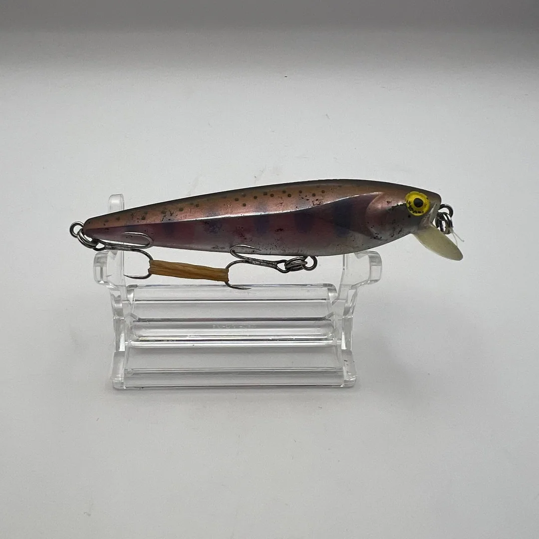Wobler minnow, brązowy grzbiet, fioletowe boki — zdjęcie 2