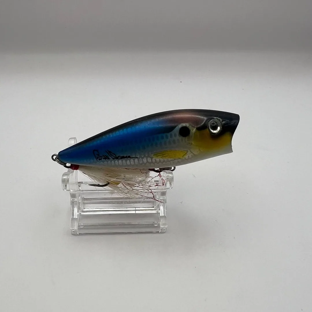Popper Heddon Pop’n Image, niebiesko-żółty — zdjęcie 2