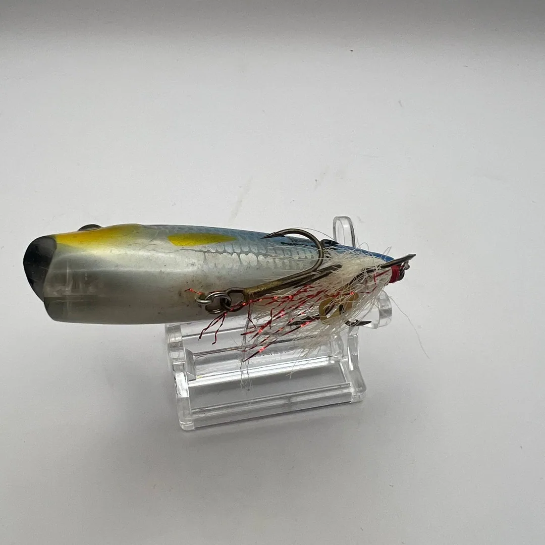 Popper Heddon Pop’n Image, niebiesko-żółty — zdjęcie 3