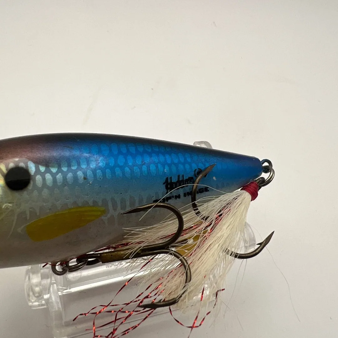 Popper Heddon Pop’n Image, niebiesko-żółty — zdjęcie 4
