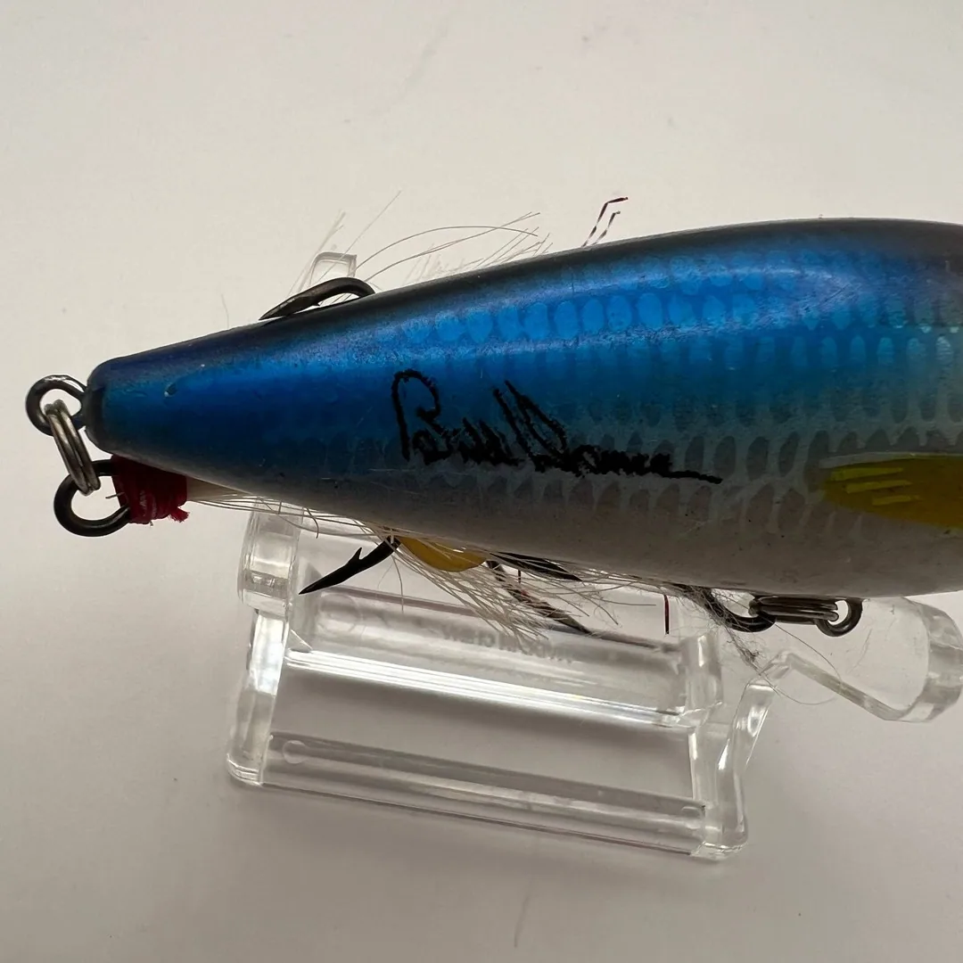 Popper Heddon Pop’n Image, niebiesko-żółty — zdjęcie 5