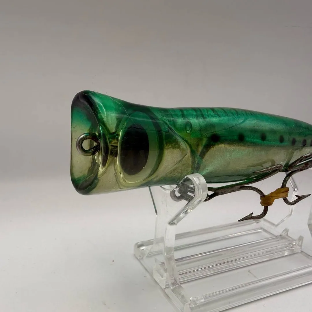 Zielony wobler popper, 100mm — zdjęcie 3