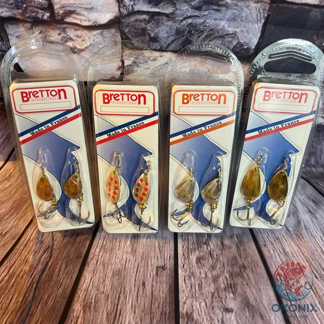 Obrotówki Daiwa Bretton International #1 #2 Zestaw — błystka — zdjęcie 2