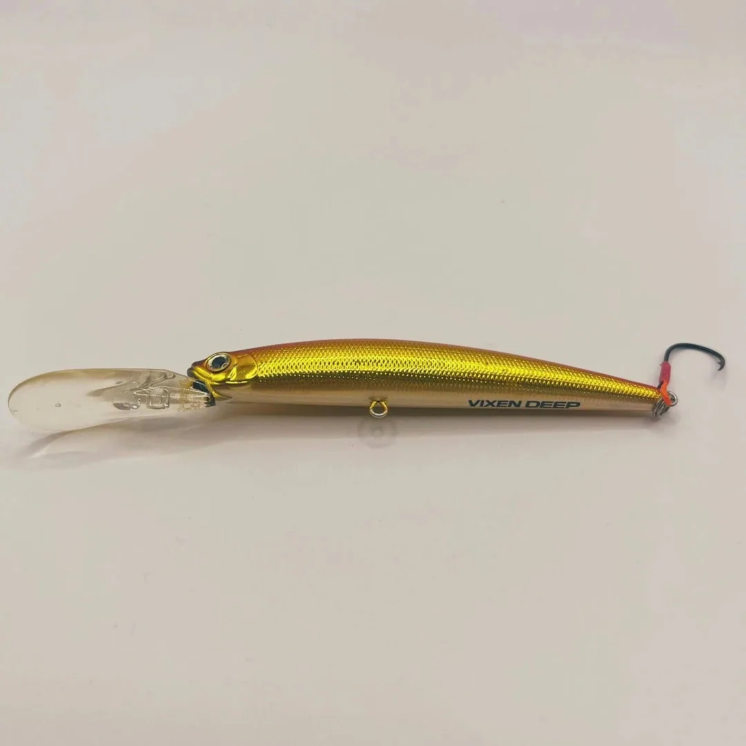 Tiemco Vixen Deep 130mm wobler zloty z Japonii — zdjęcie 3
