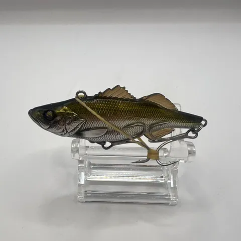 Wobler Shimano 丸鱸 Marusuzuki 70ES, zielony ze złotymi akcentami