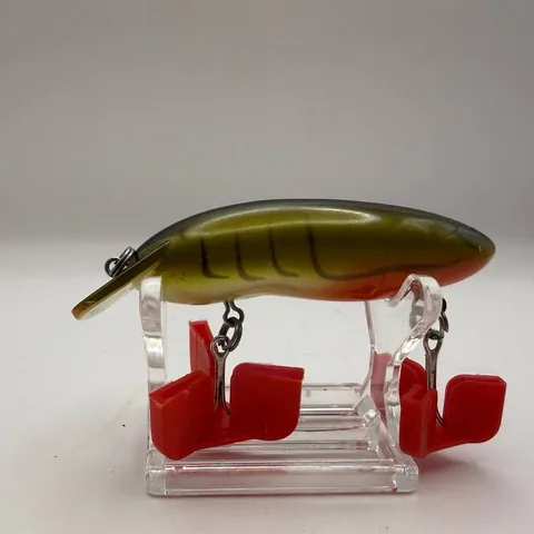 Wobler typu crankbait, zielono-czerwony, Woody Bell