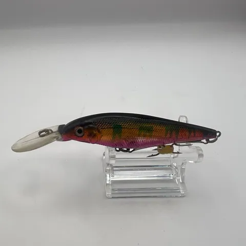 Wobler minnow czarny grzbiet, pomarańczowe boki, 80mm