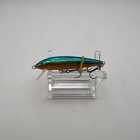 Wobler minnow, niebieski grzbiet, złote boki