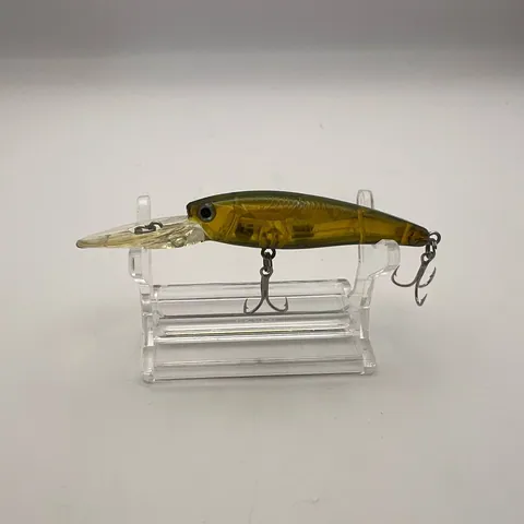 Wobler typu minnow, zielony grzbiet, złote boki