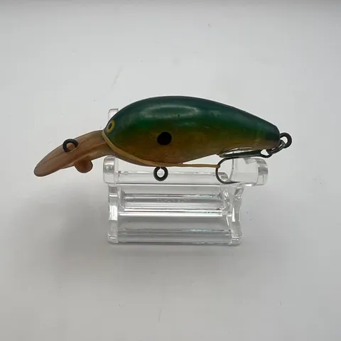 Wobler crank, zielony grzbiet, złote boki, 50mm, 9g