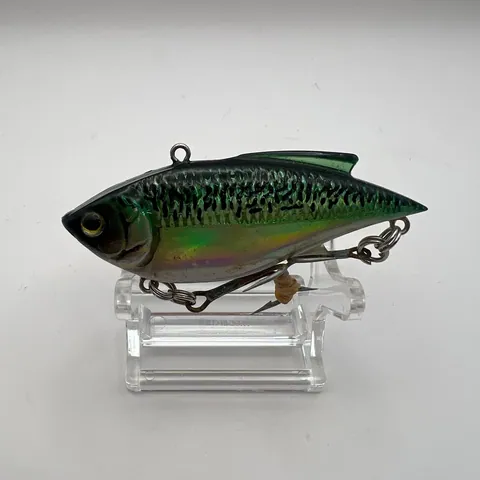 Wobler typu sinking pencil, zielony grzbiet, srebrne boki