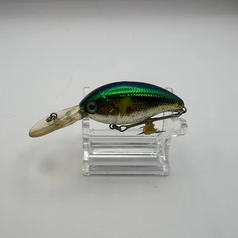 Wobler crank, zielony grzbiet, złote boki