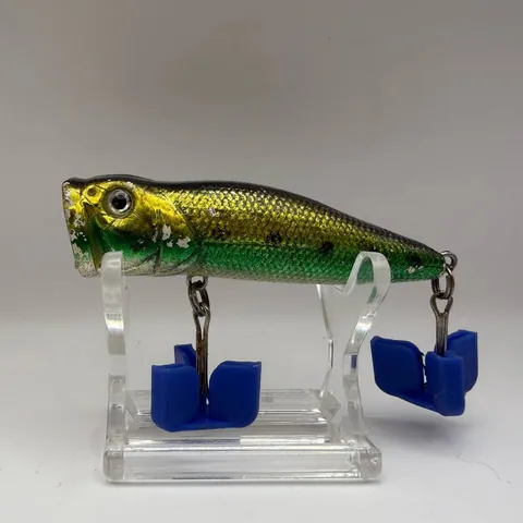 Wobler popper, zielony grzbiet, złote boki, 70mm, 11g