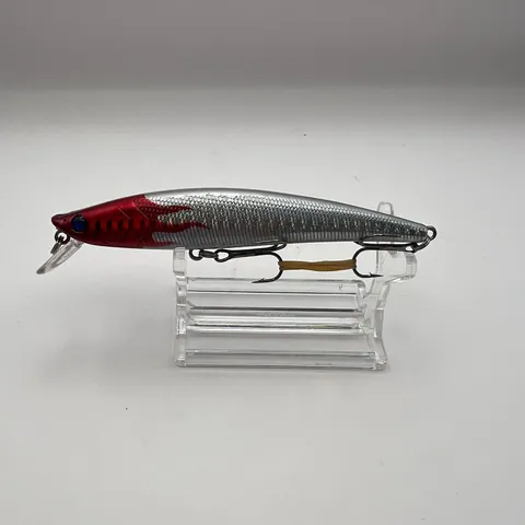 Wobler minnow srebrny z czerwonym przodem