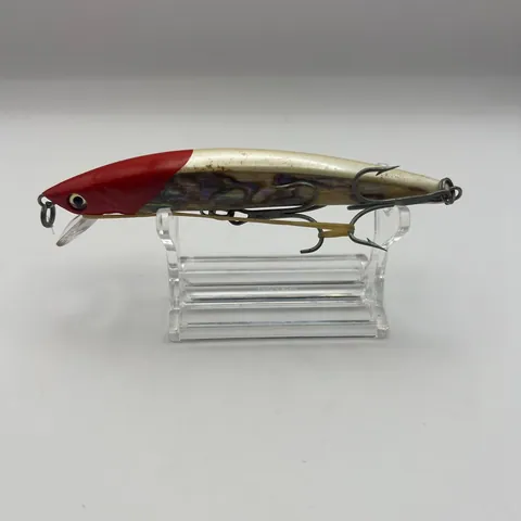 Wobler minnow w kolorze perłowym z czerwoną głową, 110mm 11g