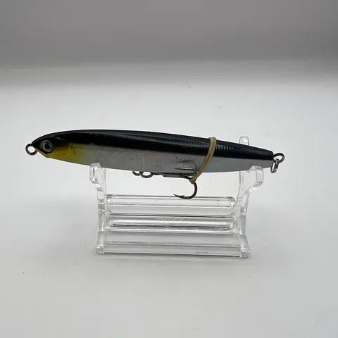 Wobler typu pencil, czarny grzbiet, srebrne boki