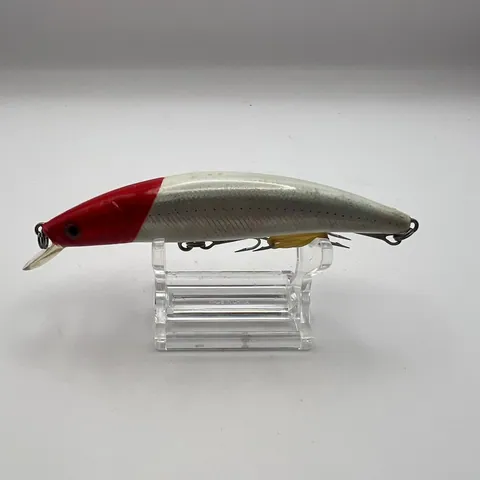 Wobler minnow perłowy z czerwoną głową