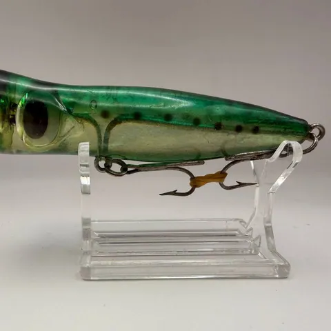 Zielony wobler popper, 100mm