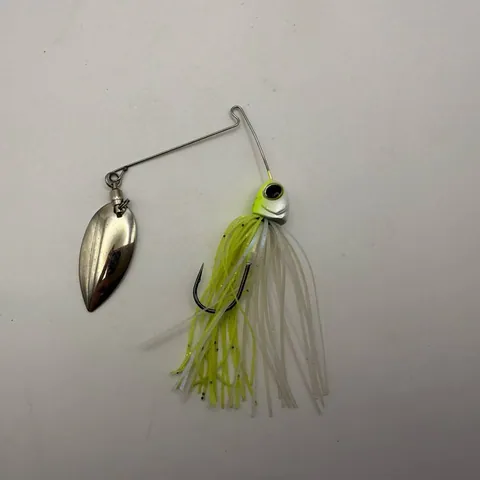 Spinnerbait srebrny z żółtym